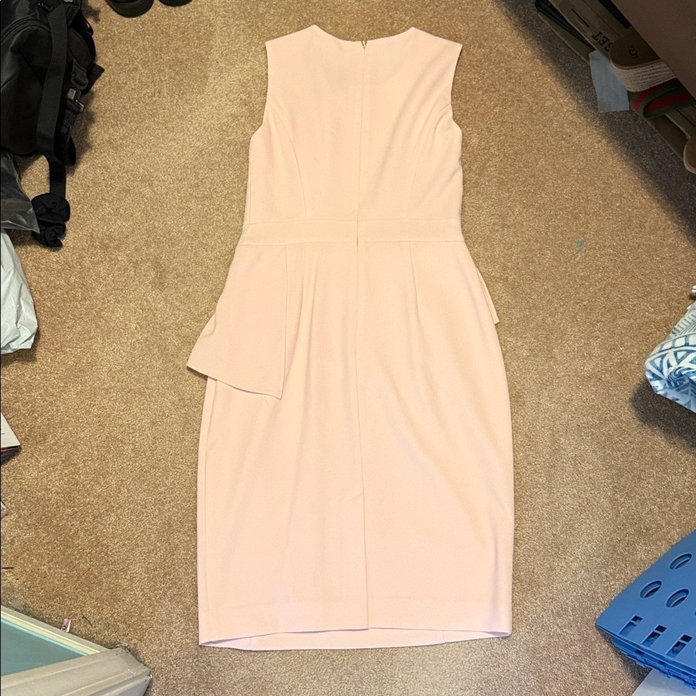 Eliza J Blush Layered Midi Dress size 6 - Picture 5 of 8